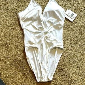 La Blanca White One Piece Swim